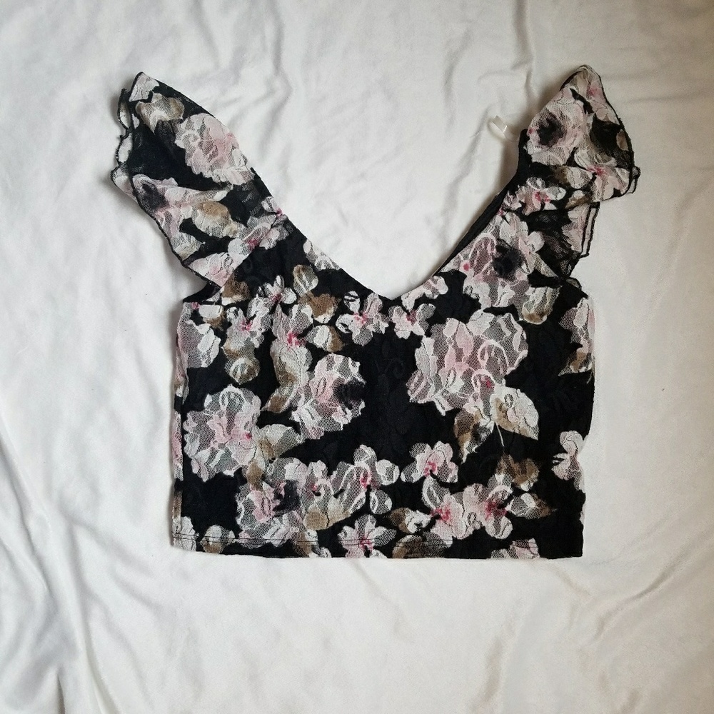 Floral crop top